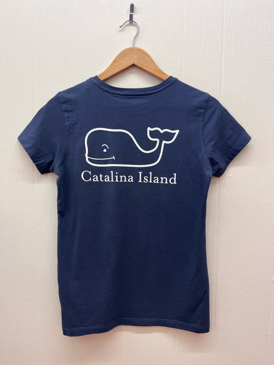 Catalina Island Vineyard Vines Whale Short Sleeve Pocket Tee